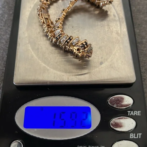 Gold Over Sterling Sapphire Bracelet-7.25” - Picture 12 of 12